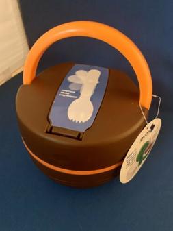 Brand New Rove Lunch Pail  , brown, accent of orange